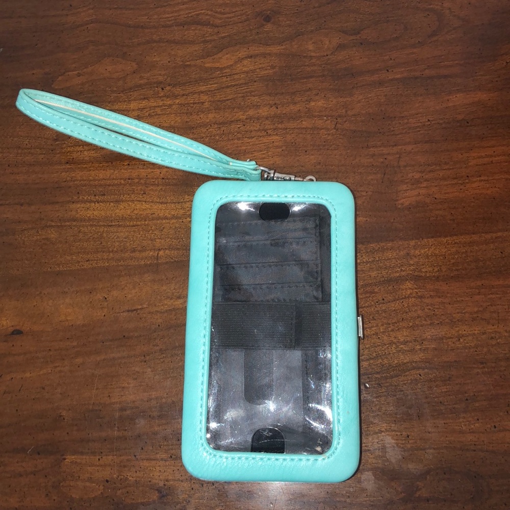 a wallet and phone holder